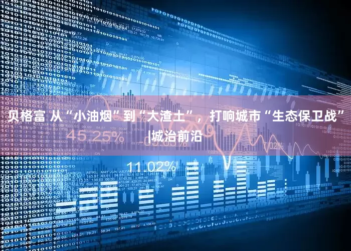 贝格富 从“小油烟”到“大渣土”，打响城市“生态保卫战”|城治前沿